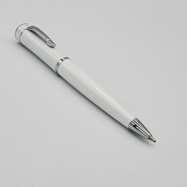 Padrino Stiletto Pearl White Crystal Ballpoint Pen