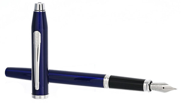 Cross Century II Translucent Cobalt Blue Lacquer Medium Fountain Pen