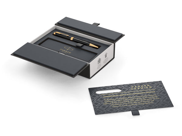 Parker Parker Premier 2016 Edition Black Lacquer and Gold Roller Ball Pen (1931411) freeshipping - Dealports