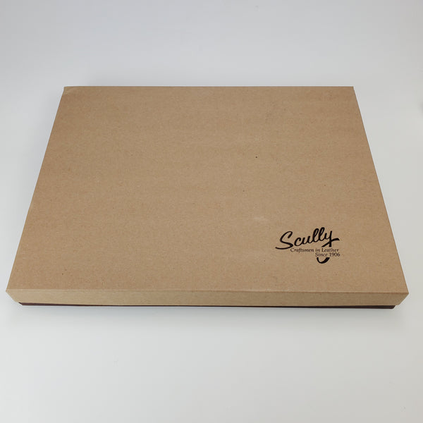 Scully Scully Black Plonge Leather Writing Pad Cover (5012) freeshipping - Dealports