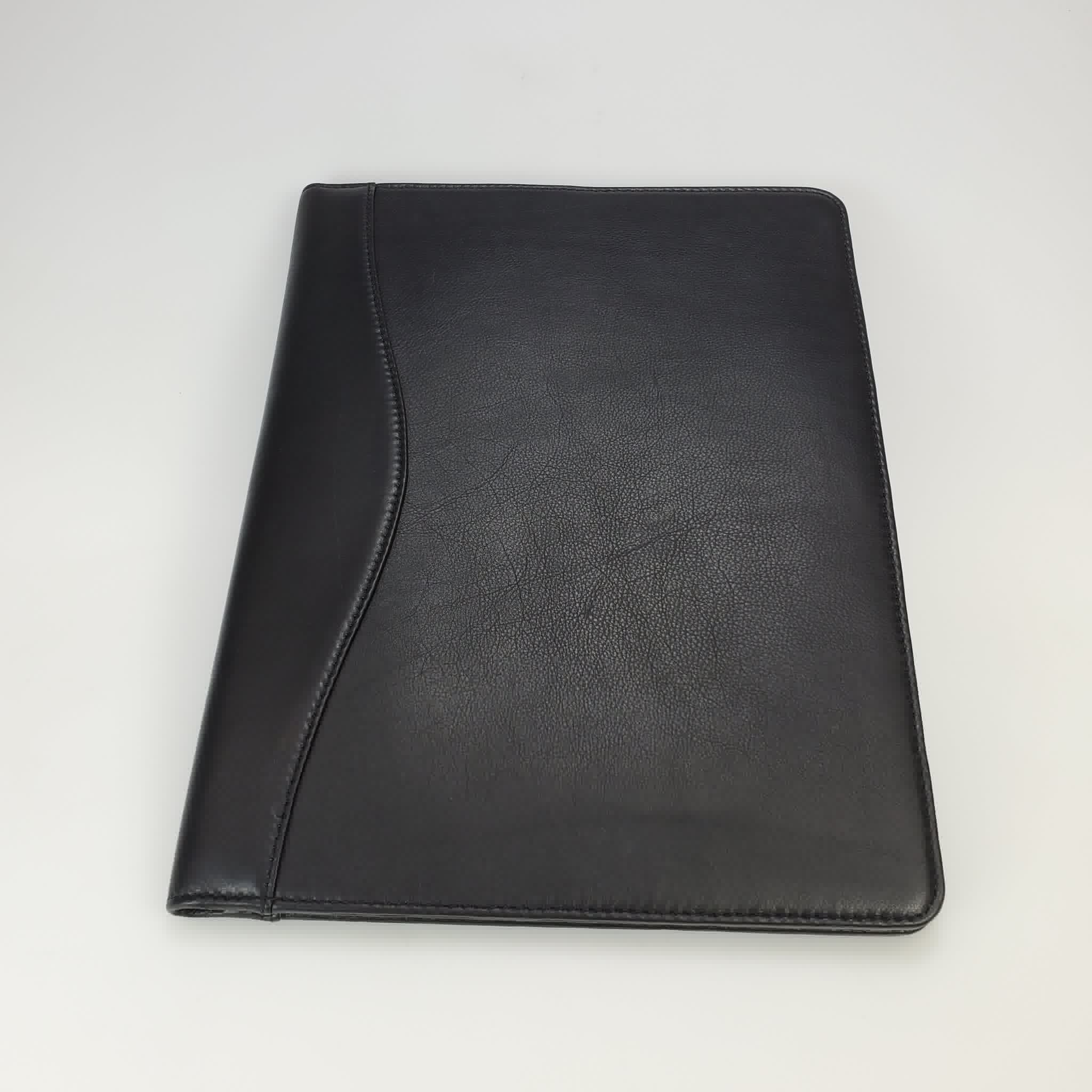 Scully Scully Black Plonge Leather Writing Pad Cover (5012) freeshipping - Dealports