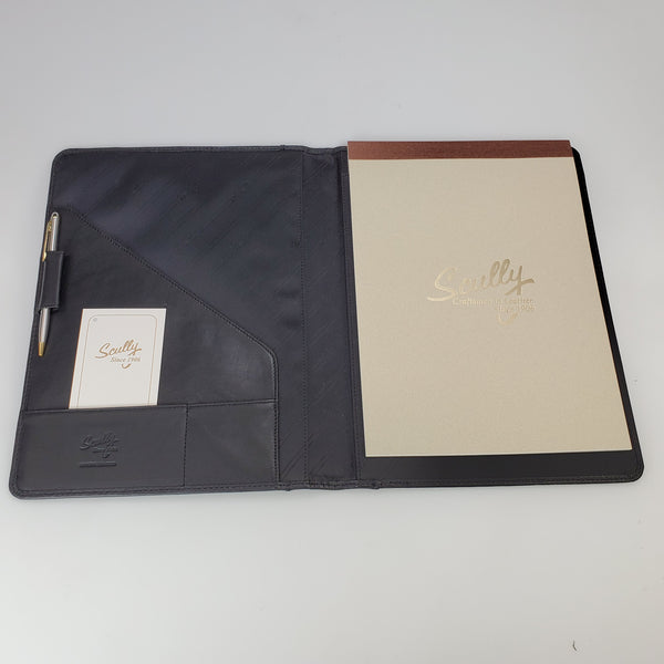 Scully Scully Black Plonge Leather Writing Pad Cover (5012) freeshipping - Dealports