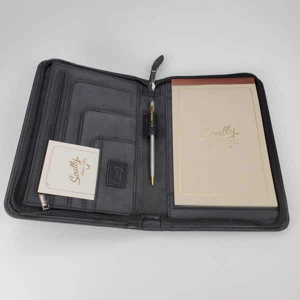 Scully Scully Black Plonge Zippered Junior Letter Pad (5019Z) freeshipping - Dealports