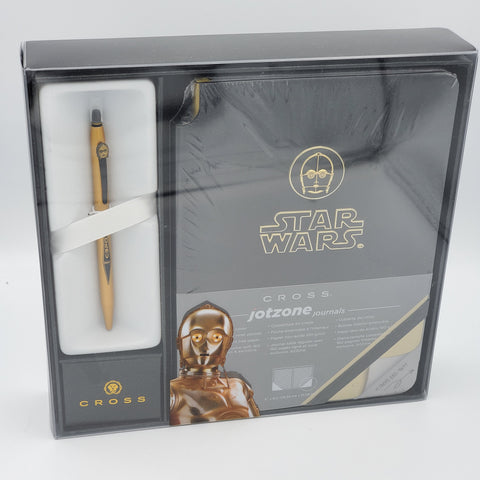 Cross Cross Click Jotzone Star Wars C3PO Pen + Notebook Set AT0625SD-16/1 freeshipping - Dealports