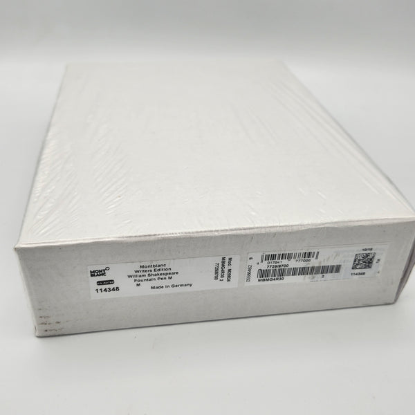 Montblanc William Shakespeare Writer's Edition Medium Fountain Pen RARE!