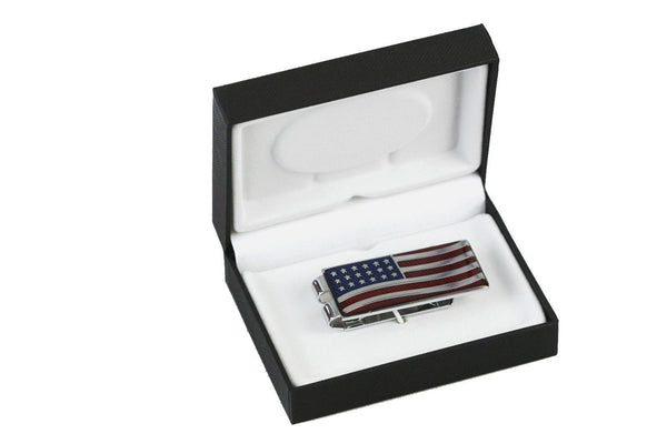 Patriot Patriot Deep-Etched, Lacquer-Filled American Flag Spring Steel Moneyclip New! freeshipping - Dealports