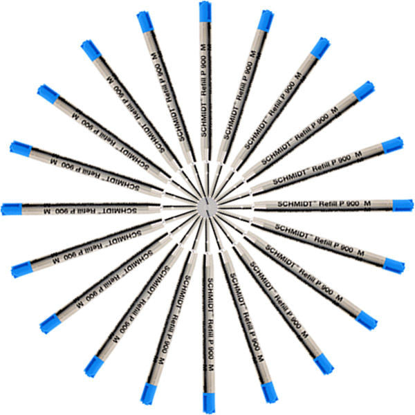 Schmidt 20pk Schmidt P900M Medium Blue Ballpoint Pen Refill Parker Style Made in Germany freeshipping - Dealports
