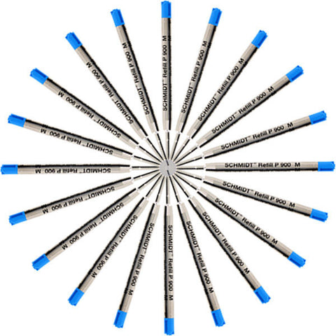 Schmidt 20pk Schmidt P900M Medium Blue Ballpoint Pen Refill Parker Style Made in Germany freeshipping - Dealports