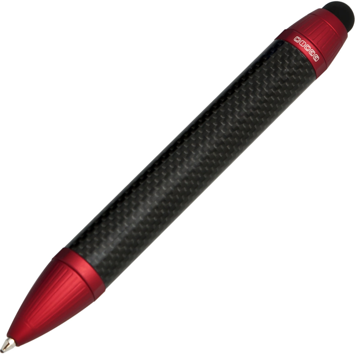 Digee Digee REAL Carbon Fiber Red Pocket Ballpoint Pen and Stylus freeshipping - Dealports