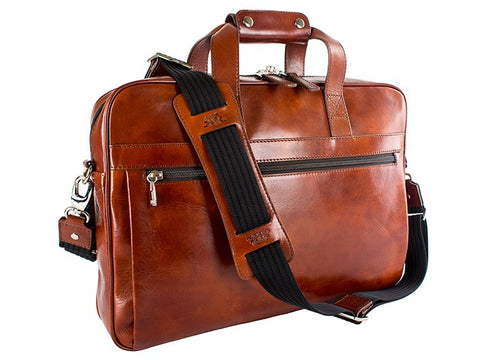 Bosca Old Leather Amber Single Gusset Stringer Brief (816-27)