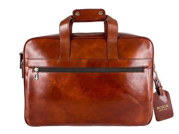 Bosca Old Leather Amber Single Gusset Stringer Brief (816-27)