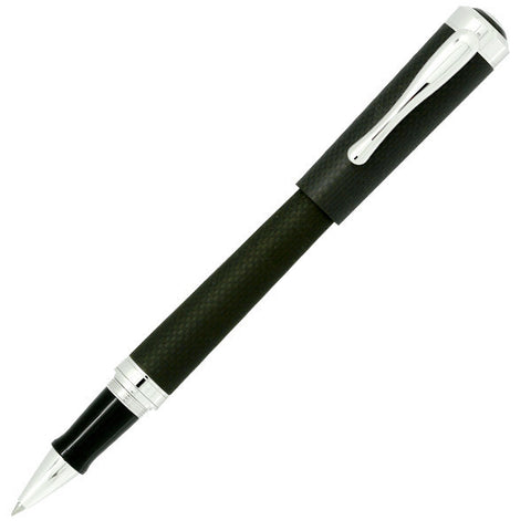5280 5280 Aspen Matte Carbon Fiber w/Rhodium Roller Ball Pen freeshipping - Dealports