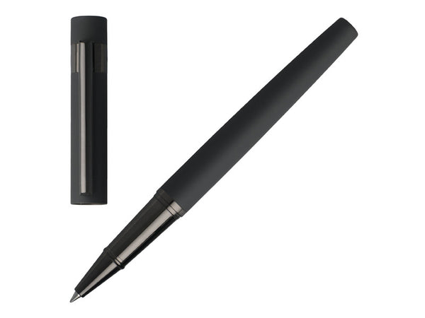 Hugo Boss Hugo Boss Loop Matte Gray and Gunmetal Roller Ball Pen freeshipping - Dealports