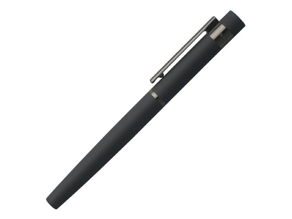 Hugo Boss Hugo Boss Loop Matte Gray and Gunmetal Roller Ball Pen freeshipping - Dealports