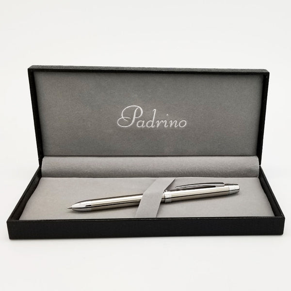 Padrino Padrino Stainless Steel Multi-Function Pen - Black/Red/.5mm Pencil Made in Japan freeshipping - Dealports