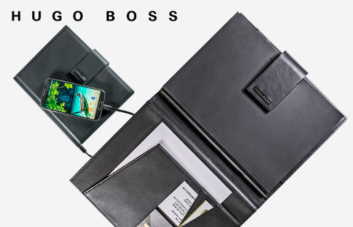 Hugo Boss Hugo Boss Loop Powerbank Folder Padfolio Notebook freeshipping - Dealports